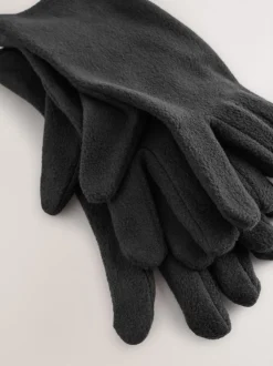 Mutsen, Handschoenen En Sjaals|Next - Fleece Gloves 2 Pack Zwart