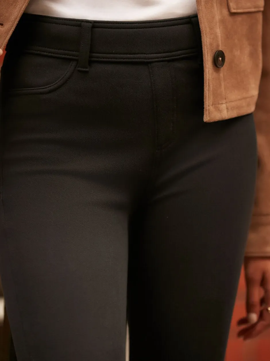 Leggings En Joggingbroeken*Next - Fleece Lined Warm Handle Cosy Jersey Denim Leggings Zwart