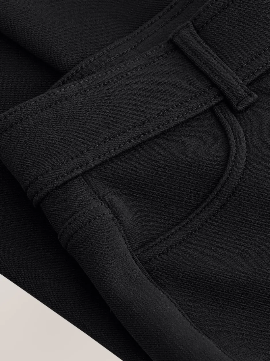 Leggings En Joggingbroeken*Next - Fleece Lined Warm Handle Cosy Jersey Denim Leggings Zwart