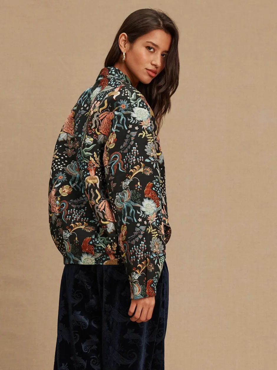 Gelegenheidskleding|Jassen En Jacks*Next - Floral Jacquard Bomber Jacket Zwart