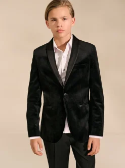 Kostuums En Herenvesten*Next - Fluwelen blazer (3 - 16 jr) Zwart