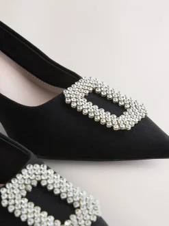 Schoenen Met Hakken*Next Zwart - Forever Comfort - Spitse hakken met siersteentjes