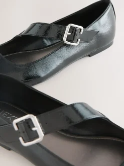 Lage Schoenen*Next - Forever Comfort® Asymmetric Mary Jane Shoes Zwart