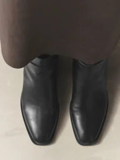 Boots|Next Zwart - Forever Comfort® Buckle Trim Block Heel Ankle Boots