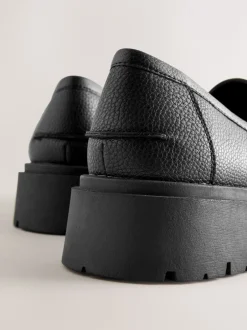 Lage Schoenen|Next - Forever Comfort Chunky Platform Tassel Loafers Zwart