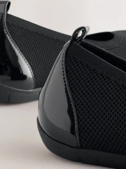 Lage Schoenen|Next Zwart - Forever Comfort® Comfort Flyknit Ballet Flats