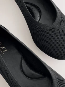 Lage Schoenen|Next Zwart - Forever Comfort® Comfort Flyknit Ballet Flats