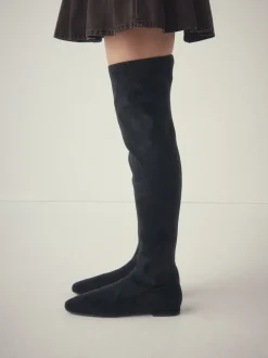 Boots*Next Zwart - Forever Comfort® Flat Sock Over The Knee Boots
