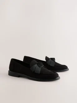 Lage Schoenen*Next Zwart - Forever Comfort® Instappers met Strik