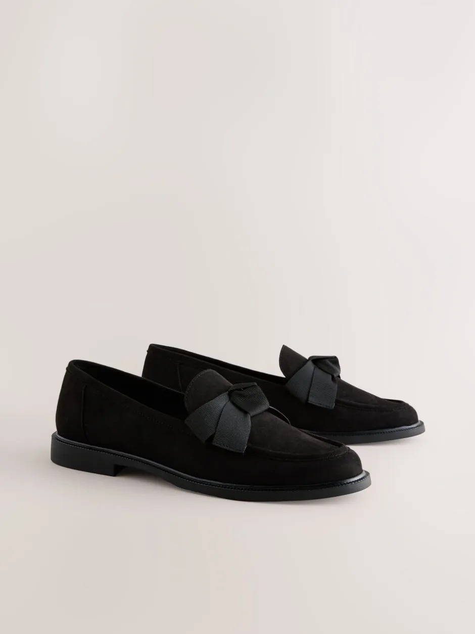 Lage Schoenen*Next Zwart - Forever Comfort® Instappers met Strik