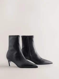 Boots|Next - Forever Comfort® Pointed Toe Sock Boots Zwart