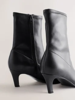 Boots|Next - Forever Comfort® Pointed Toe Sock Boots Zwart