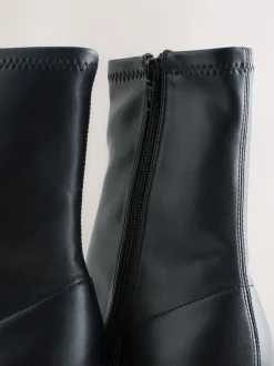 Boots|Next - Forever Comfort® Pointed Toe Sock Boots Zwart