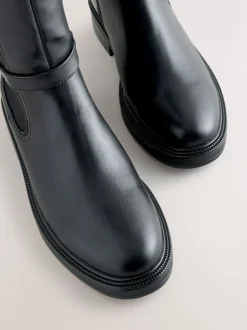 Ruimvallend En Extraruimvallend|Boots*Next - Forever Comfort® rijlaarzen met gesp Zwart