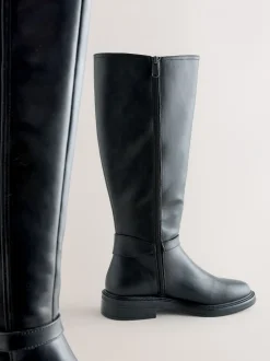 Ruimvallend En Extraruimvallend|Boots*Next - Forever Comfort® rijlaarzen met gesp Zwart