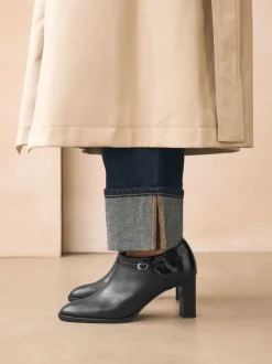 Ruimvallend En Extraruimvallend|Boots*Next Zwart - Forever Comfort® Round Toe Block Heel Buckle Detail Shoe Boots