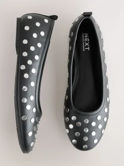 Lage Schoenen*Next Zwart - Forever Comfort® Round Toe Ballerinas