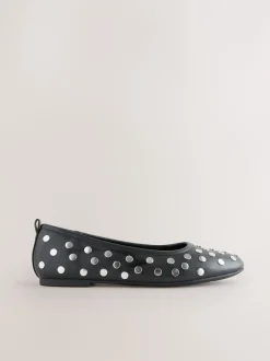 Lage Schoenen*Next Zwart - Forever Comfort® Round Toe Ballerinas