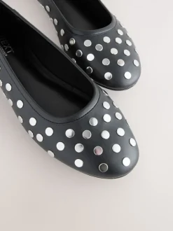 Lage Schoenen*Next Zwart - Forever Comfort® Round Toe Ballerinas