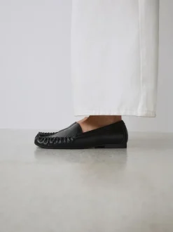 Lage Schoenen|Next - Forever Comfort® Soft Ruched Loafers Zwart
