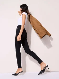 Jeans|Friends Like These - jegging met hoge taille Zwart