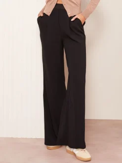 Broeken|Kostuums En Werkkleding|Friends Like These Zwart - Elasticated Waist Trousers