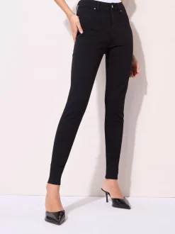 Jeans|Friends Like These - jegging met hoge taille Zwart