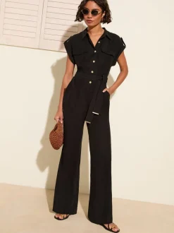 Jumpsuits En Playsuits|Friends Like These - Utility Jumpsuit Zwart