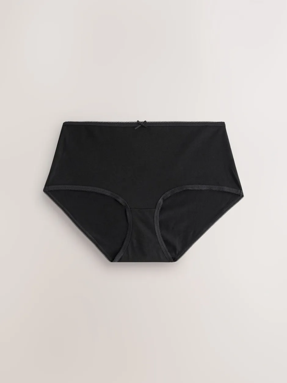 Onderbroeken*Next Zwart - Full Briefs Cotton Knickers 10 Pack