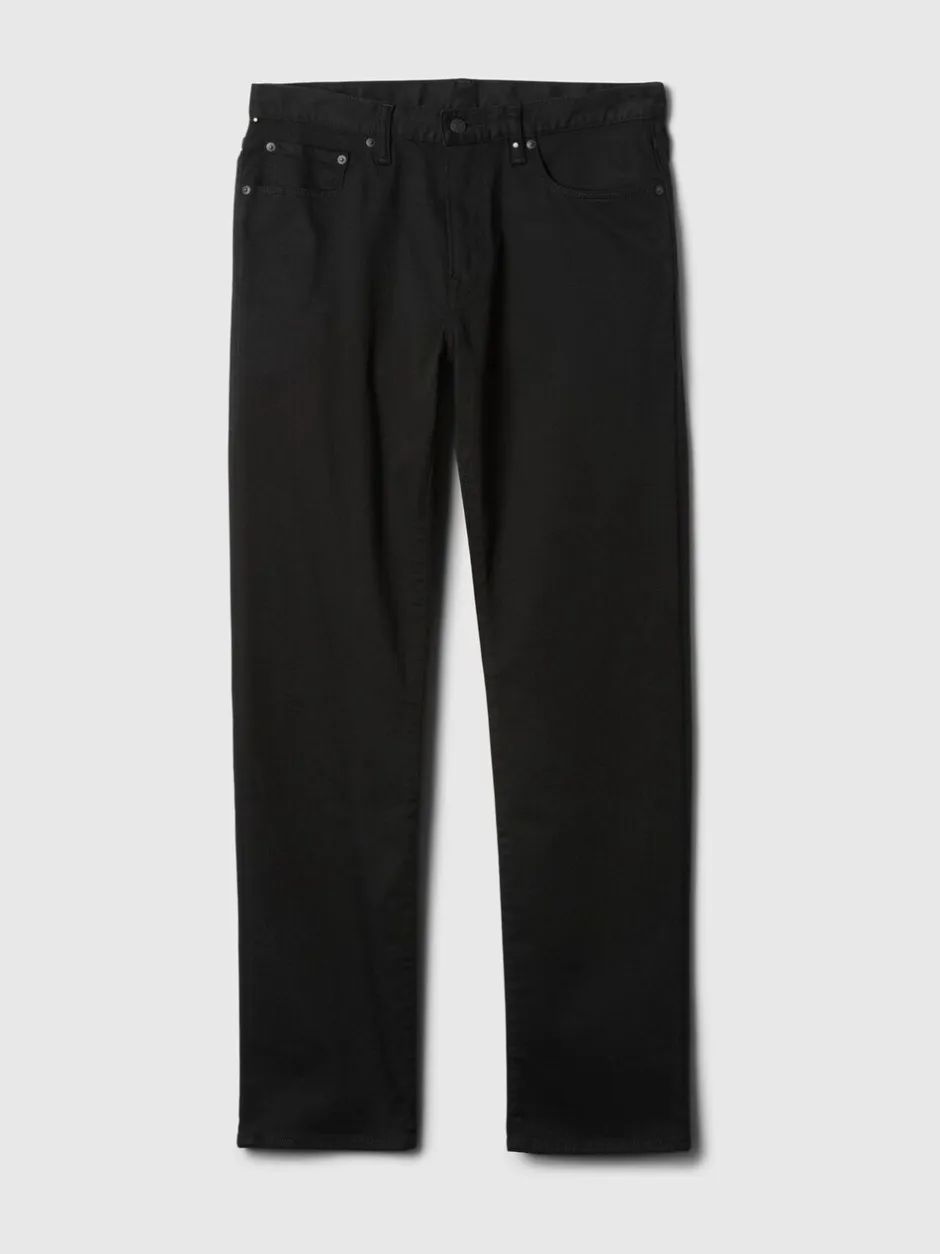 Jeans|Gap - City Stretch Jeans in Straight Fit Zwart