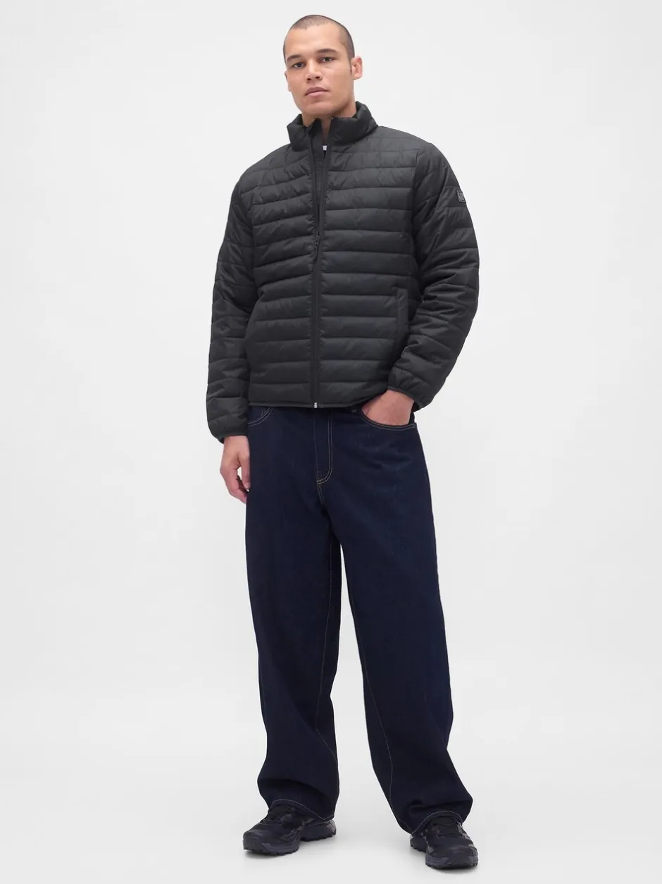 Jassen En Jacks*Gap - ColdControl Shower Resistant Puffer Jacket Zwart