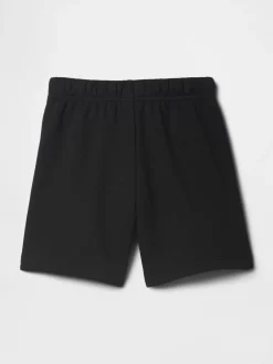 Shorts|Gap - joggingbroek met elastische taille met logo (6 mnd - 5 jr) Zwart