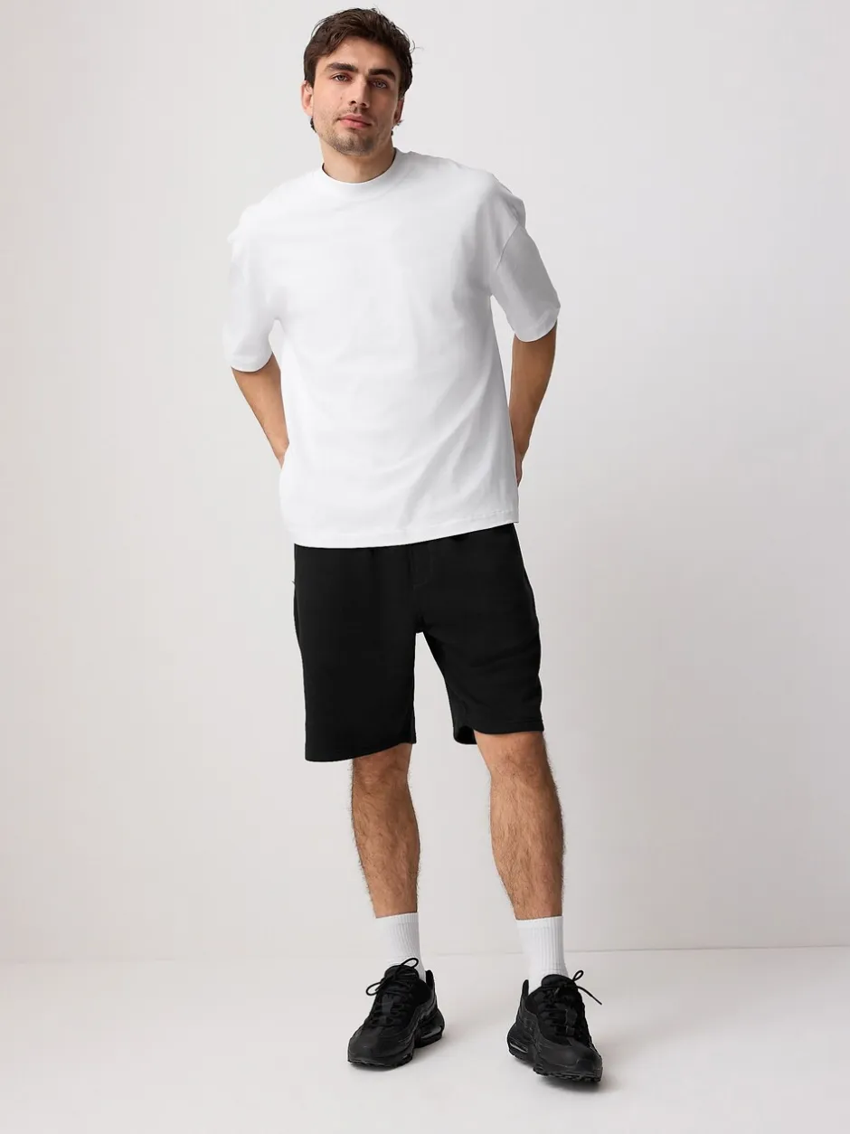 Shorts*Next - Geborstelde jersey shorts met ritszakken Zwart