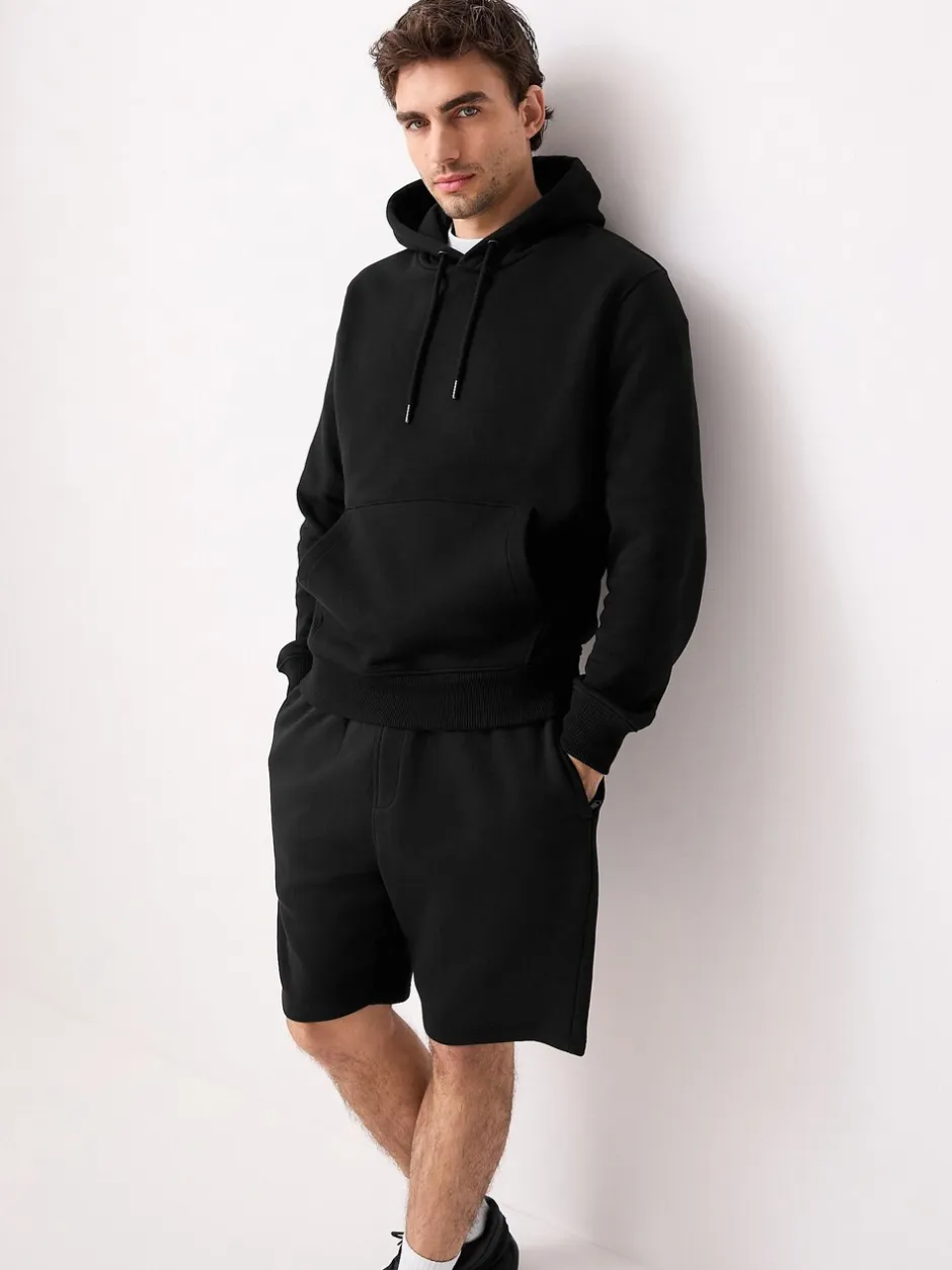 Shorts*Next - Geborstelde jersey shorts met ritszakken Zwart