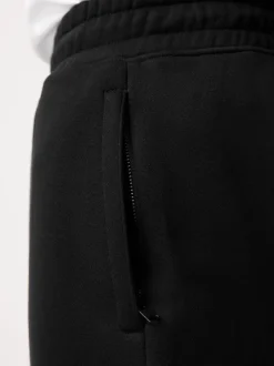 Shorts*Next - Geborstelde jersey shorts met ritszakken Zwart