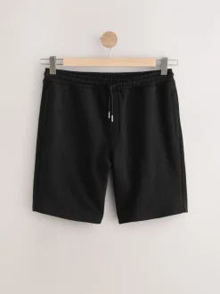 Shorts*Next - Geborstelde jersey shorts met ritszakken Zwart