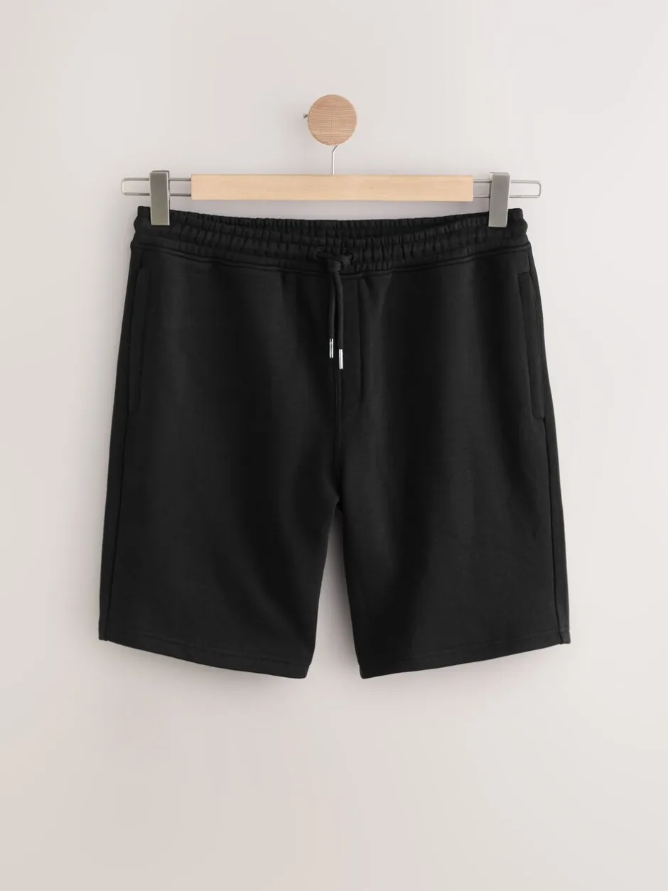 Shorts*Next - Geborstelde jersey shorts met ritszakken Zwart
