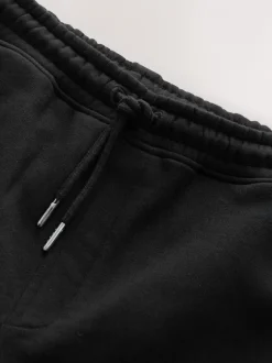 Shorts*Next - Geborstelde jersey shorts met ritszakken Zwart