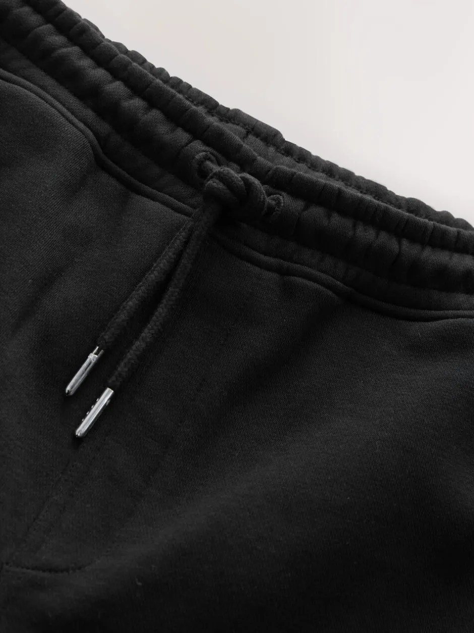 Shorts*Next - Geborstelde jersey shorts met ritszakken Zwart