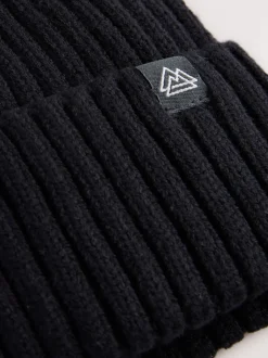 Mutsjes En Antikrabwantjes|Mutsen, Handschoenen En Sjaals|Next Zwart - Gebreide beanie-muts (1-16jr)