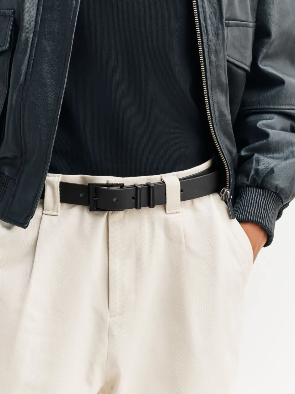 Riemen En Bretels|Next Zwart - Geklede leren riem