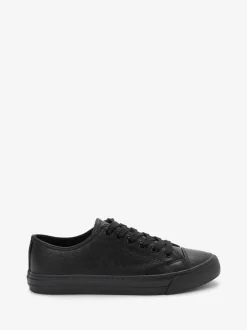 Sneakers|Next - Gelakte honkbalsneakers Zwart
