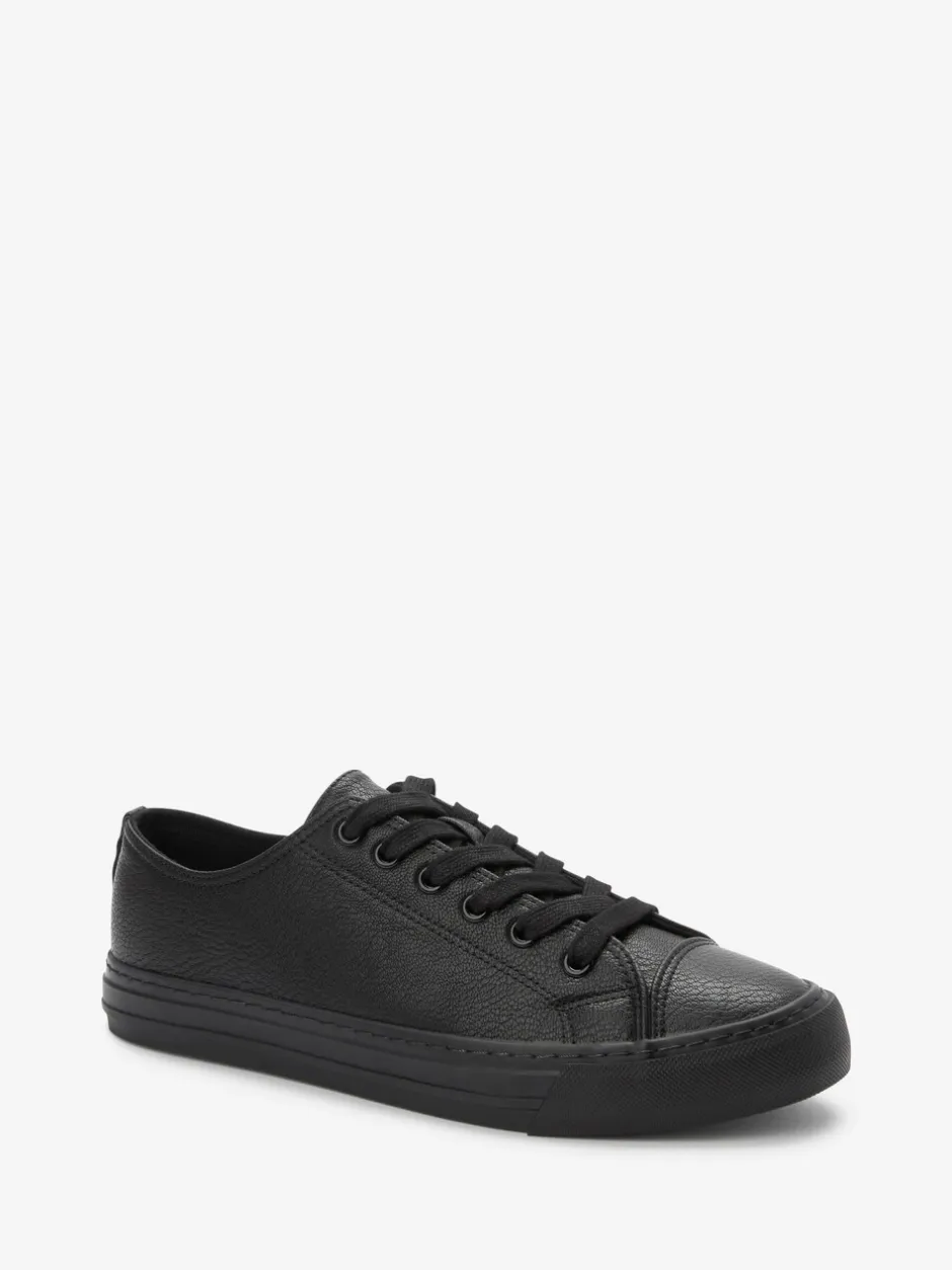 Sneakers|Next - Gelakte honkbalsneakers Zwart