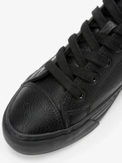 Sneakers|Next - Gelakte honkbalsneakers Zwart