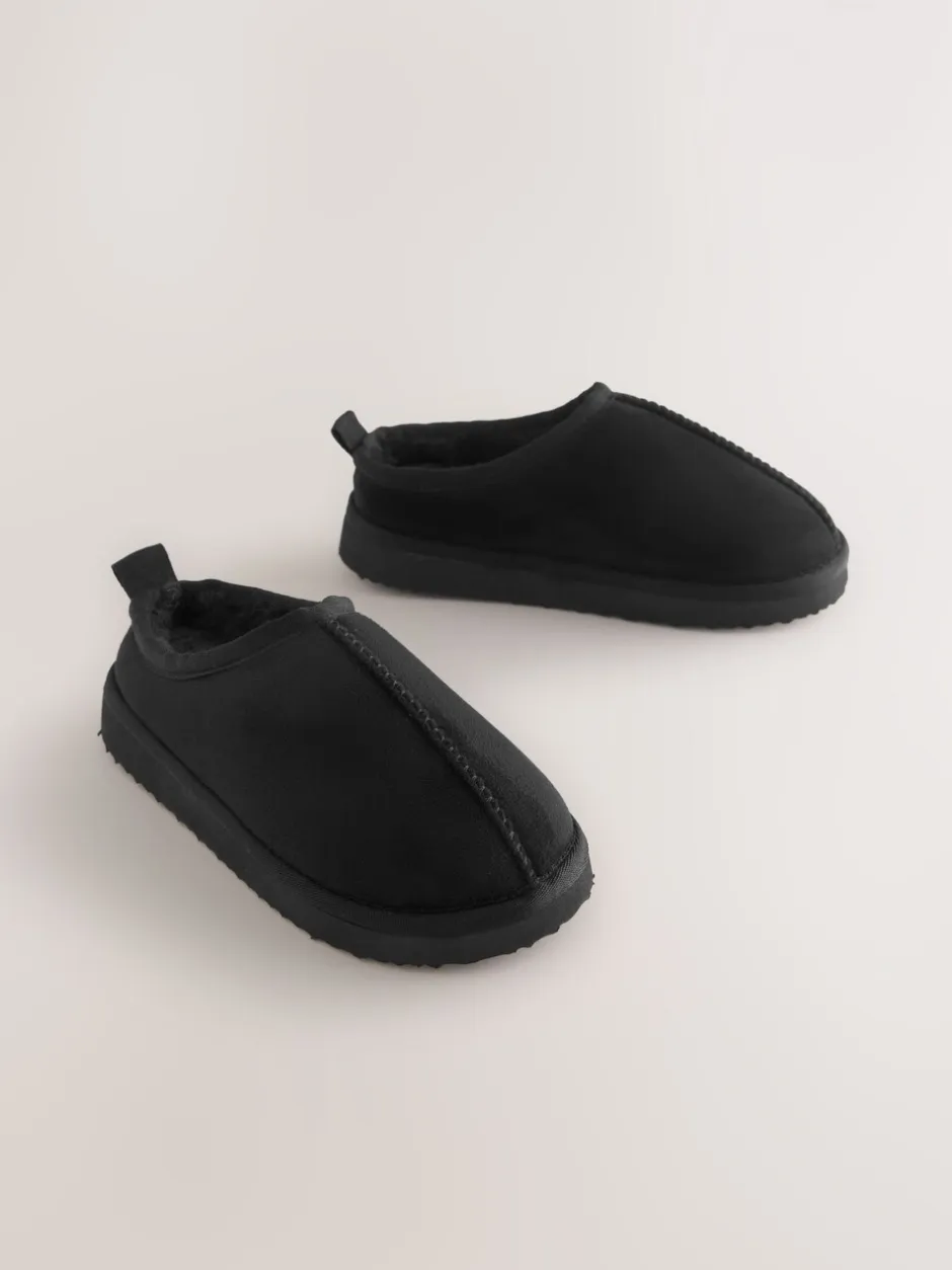 Pantoffels*Next Zwart - Gemakkelijke pantoffelmuiltjes
