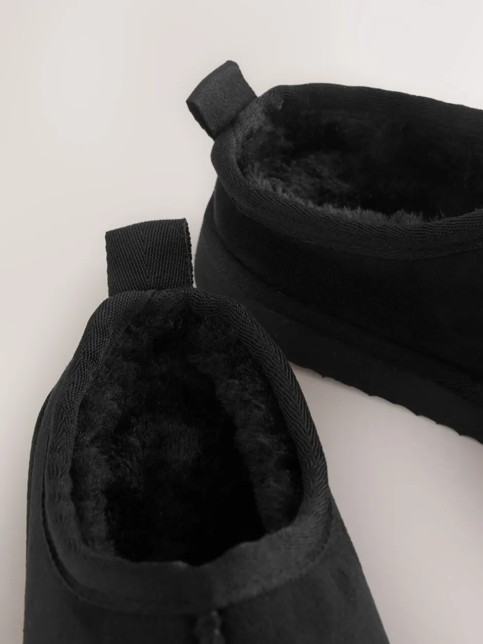 Pantoffels*Next Zwart - Gemakkelijke pantoffelmuiltjes