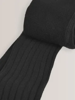 Sokken En Panty's|Schoolkleding*Next Zwart - Geribbelde maillot met hoog katoengehalte