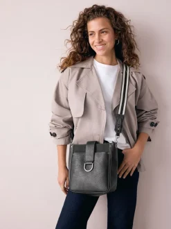 Tassen En Portemonnees|Next - Gestructureerde Messenger-tas Zwart