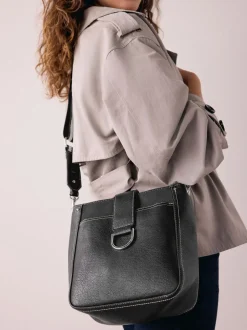 Tassen En Portemonnees|Next - Gestructureerde Messenger-tas Zwart