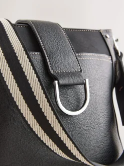 Tassen En Portemonnees|Next - Gestructureerde Messenger-tas Zwart